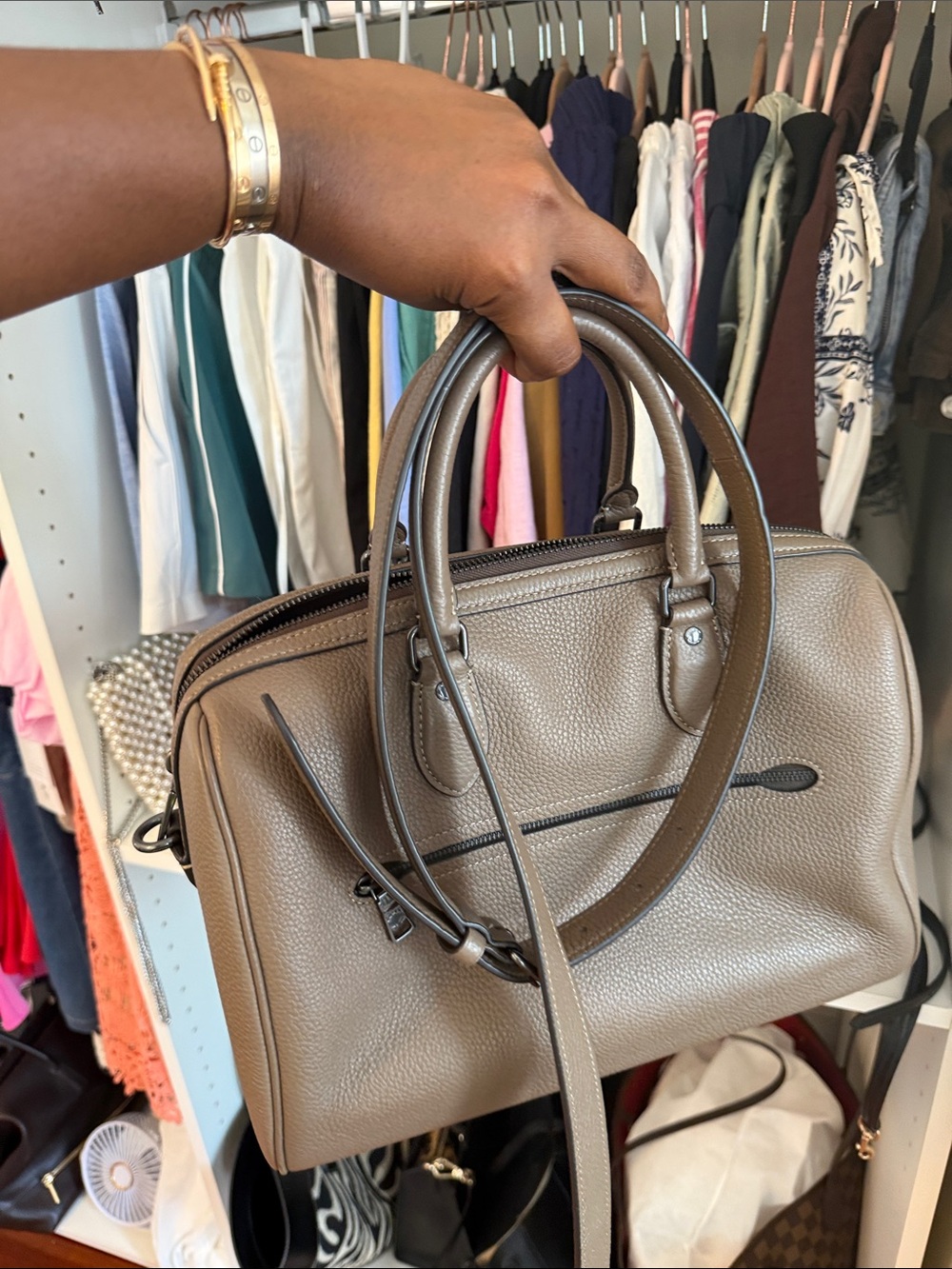 Coach Large Rowan in Stone - Picture 4 of 7